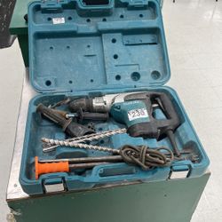 Makita Hammer Drill With Bits And Case