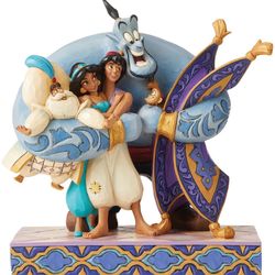 Jim Shore Group Hug Aladdin Disney Figurine