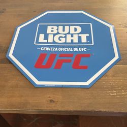 UFC Bud Light Tin Beer Sign (NEW)