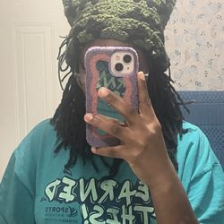 Granny Square Cat Ear Beanie 