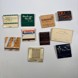Vintage Matchbook Lot Mostly Unstruck San Francisco NYC Los Angeles Costa Mesa