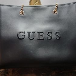 Beautiful Big Black Purse GUESS 