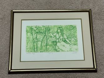Mary Vickers Signed Fine Art Etching "Spring" Framed w/ Park West COA