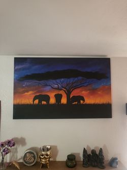 Elephant Painting 30x48