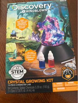 Discovery Mindblown Crystal Growing Kit STEM Chemistry Lab – New Sealed