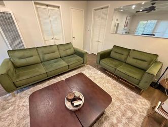 Mid Century Modern Couch / Sofa & Love Seat