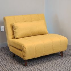 Mustard Futon Chair Bed 
