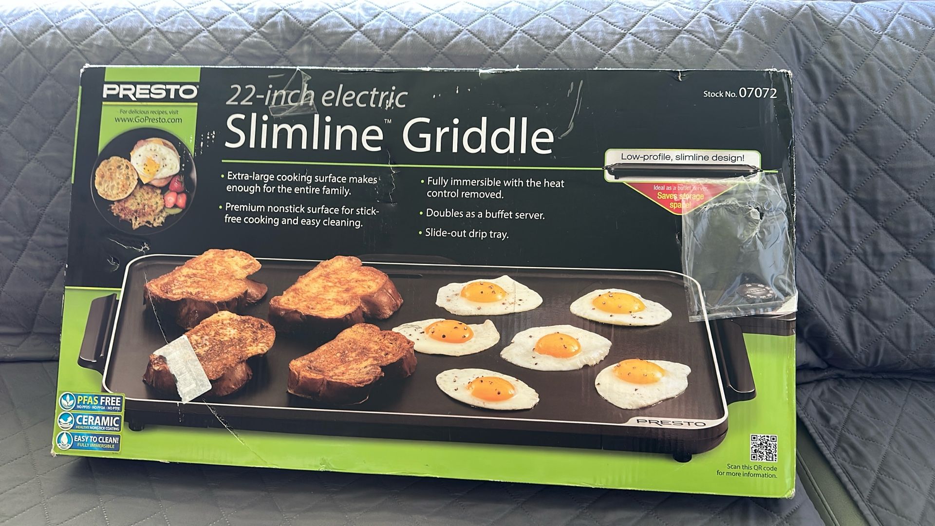 22 Inch Electric Slimline Griddle