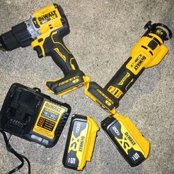 DEWALT XR 20MAX Two tool  and two battery set and  charger!