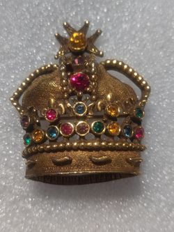Vintage Jeanne Crown Pin