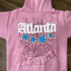 Sp5der Atlanta Hoodie Pink 