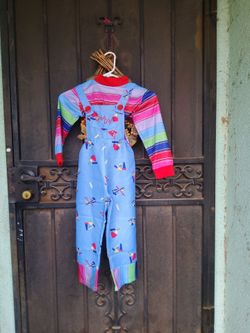 Child Chucky Costume Size Medium 4t-6t