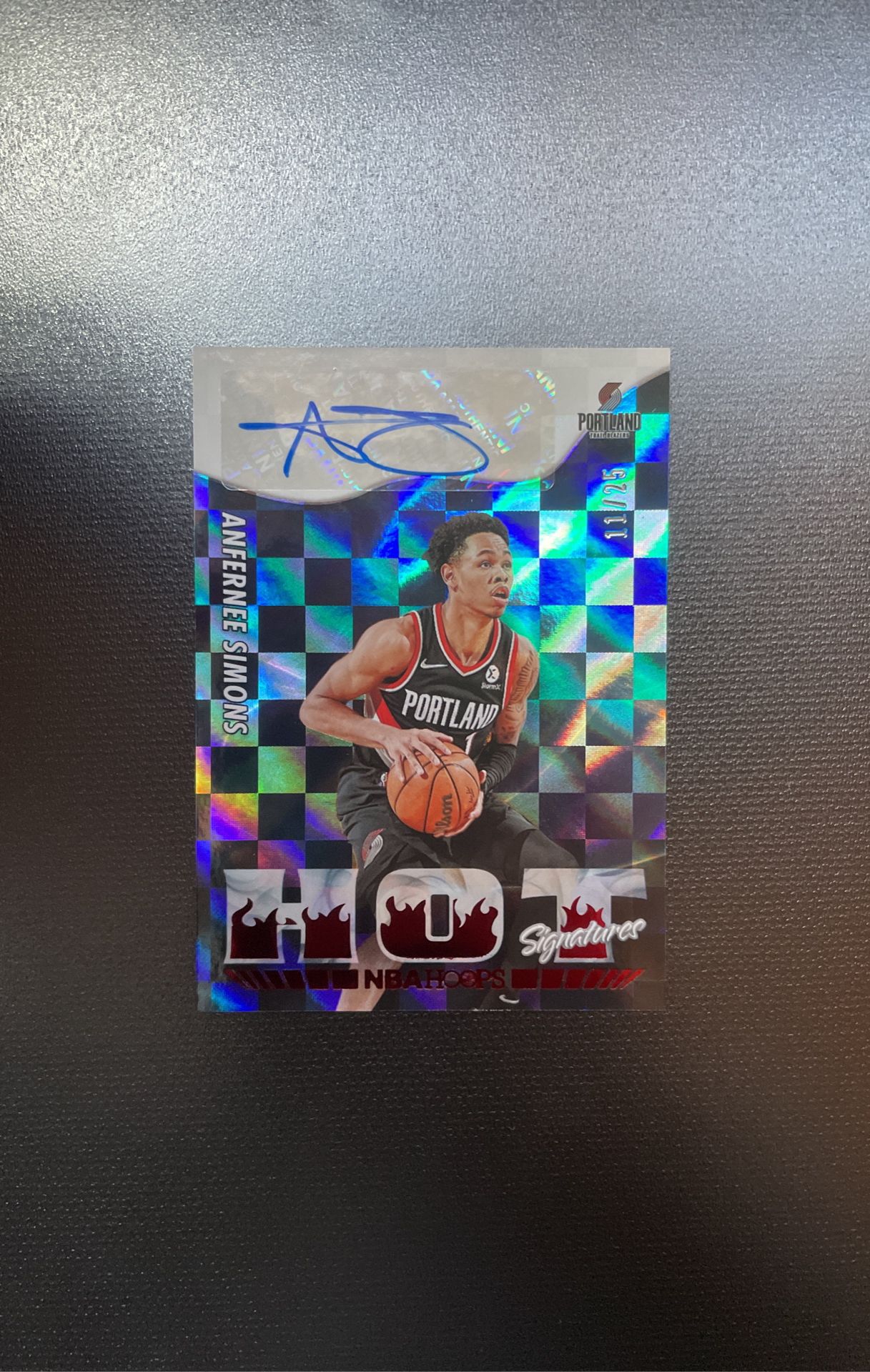 2022-23 Nba Hoops Anfernee Simons Auto 11/25