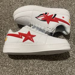 Bapesta White Shark Size 10
