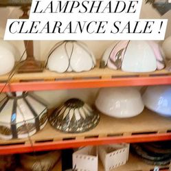 Antique & Vintage Glass lampshade Clearance