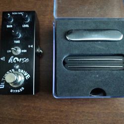 Horse Ultimate Drive Overdrive Pedal & a set of telecaster humbucker hot rail style pickups 
