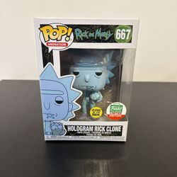 Funko Pop! Rick And Morty Hologram Rick Clone Limited Edition GITD #667