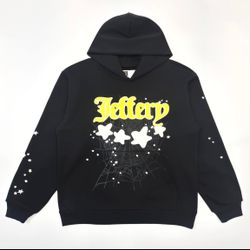 Black “Jeffery” Sp5der Hoodie
