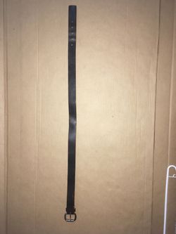 Brown leather belt woman L