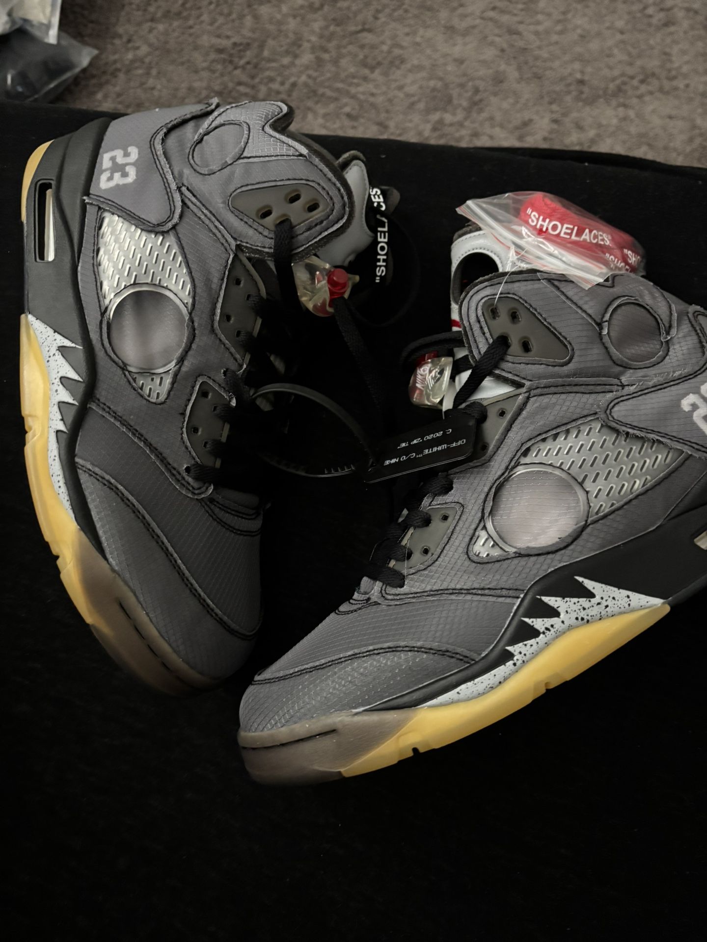 Off white jordan 5 muslin 