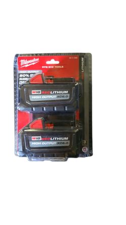 Milwaukee M18 HIGH OUTPUT XC6.0 Battery 2 Pack NEW Factory Sealed 48-11-1862