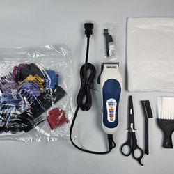 Wahl Clipper USA Color Pro Complete Haircutting Kit with Easy Color Coded Guide.