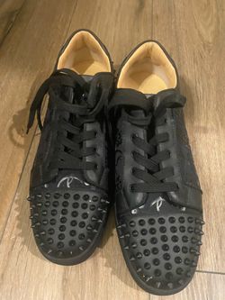 Saint Laurent Red Bottoms size 12 Floral Black