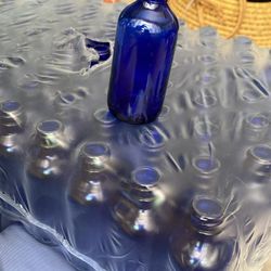 Cobalt Blue Glass Bottles 2 Oz Size Pack Of 80