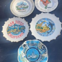 SOUVENIER PLATES LOT OF 5