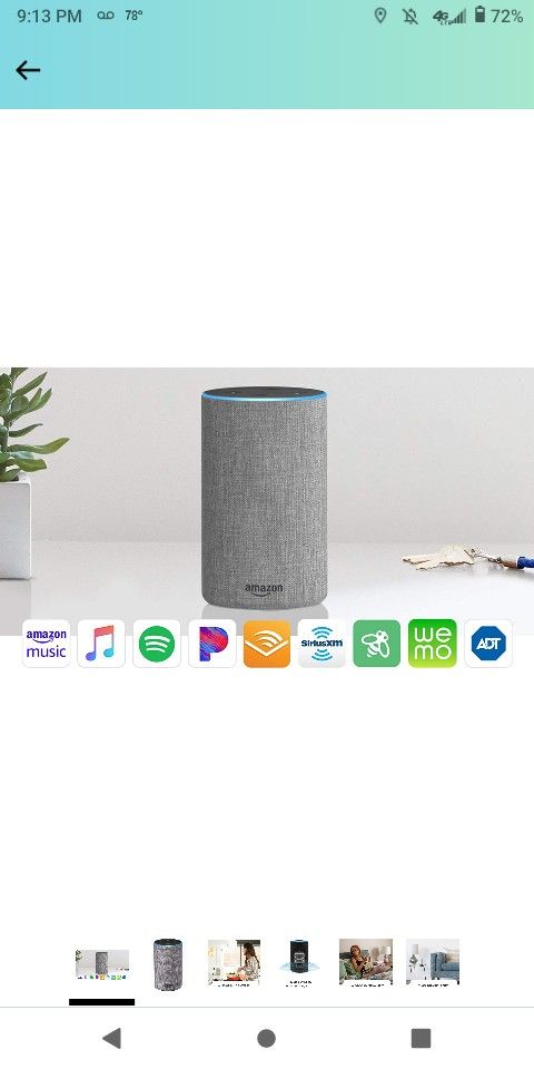 Amazon - Echo (2nd Gen) - Smart Speaker with Alexa