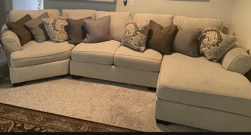 Cream Sectional