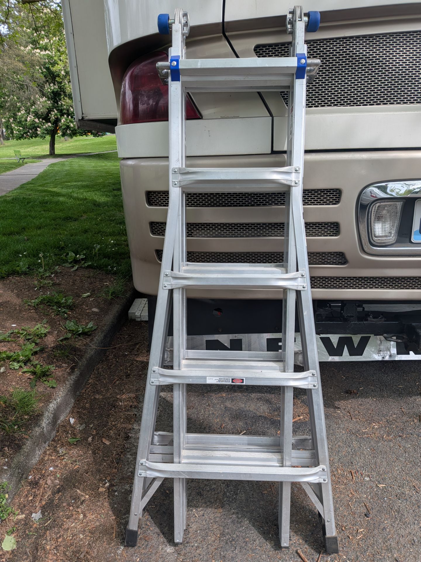 Werner aluminum 21 multi purpose ladder