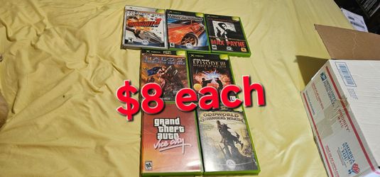 Original Xbox Games $8 each