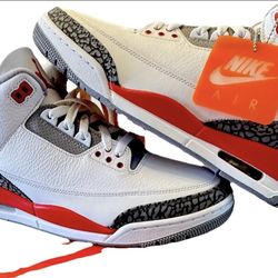 Nike Air Jordan 3 Retro Men's Size 11 Fire Red 2022 DN3707-160