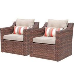 Two Piece Patio Chair Set High Quality Porch Chairs Patio Chairs Outdoor Furniture Outdoor Patio Furniture Set 🆕🛺🚎🚚🆕