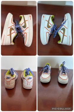 Custom Size 4Y Boys - Nike Air Force 1 LV8 Low White Multi