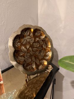 Lamp and black table