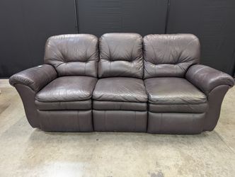 LaZy Boy Plush Dark Brown Three-Seater Sofa