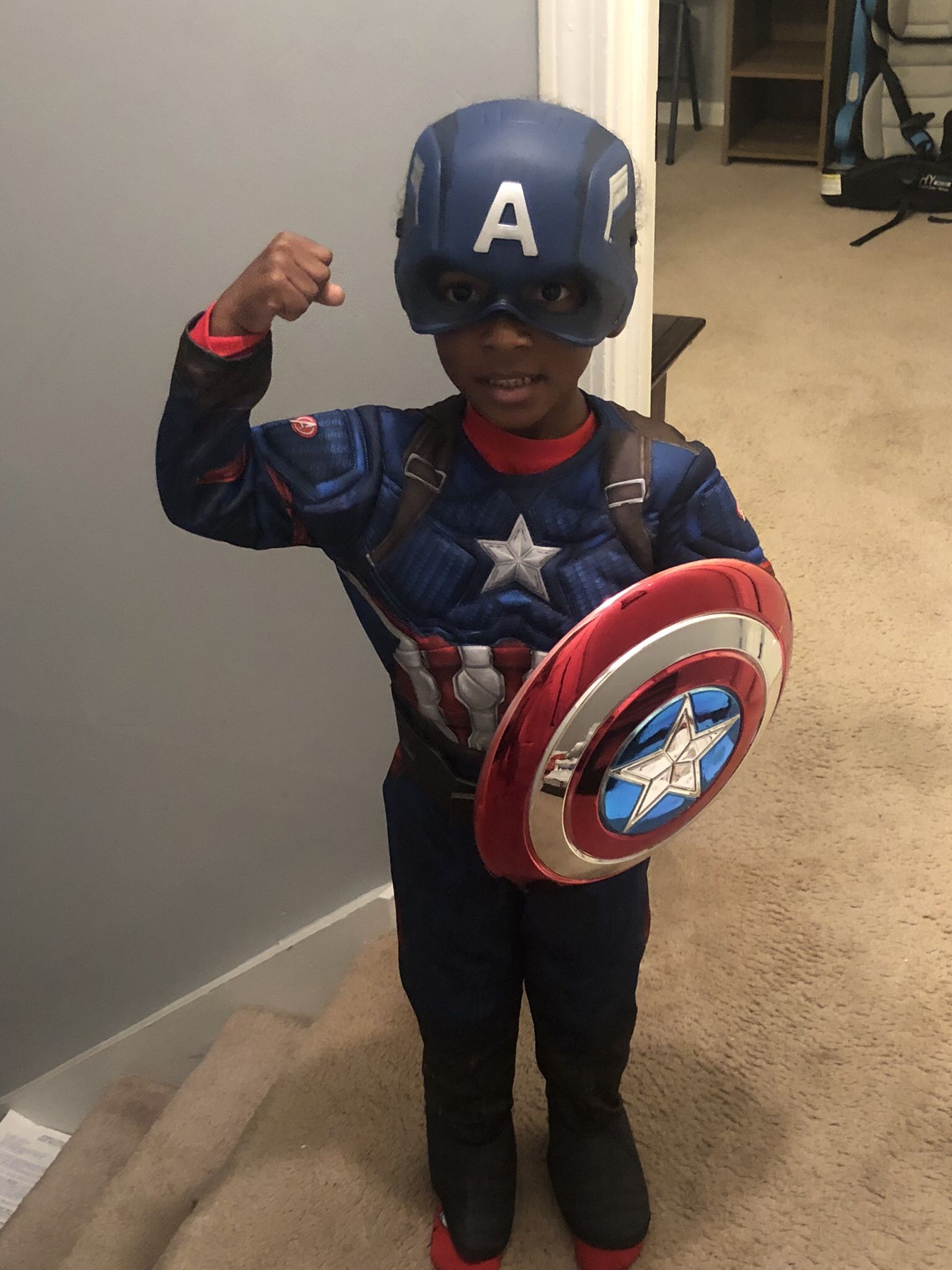 Kids Captain America Boy's Avenger Costume