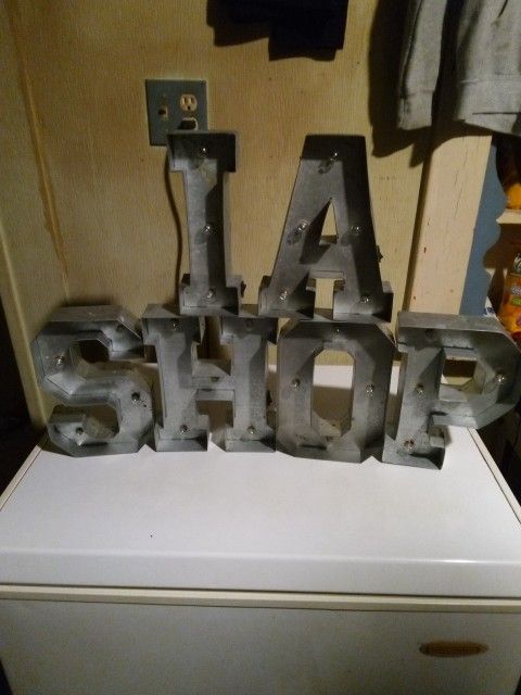  Light Up Metal Letters