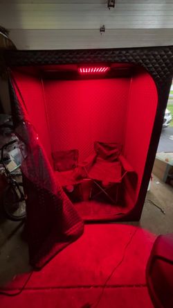 ISIDO 2-Person Steam Sauna w/ Red Light Therapy