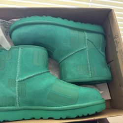 Green Uggs Size 7, $75