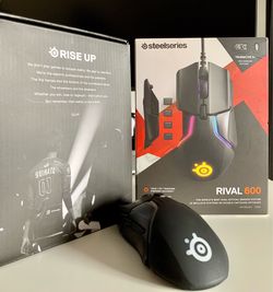 SteelSeries Rival 600 RGB Gaming Mouse with Weights