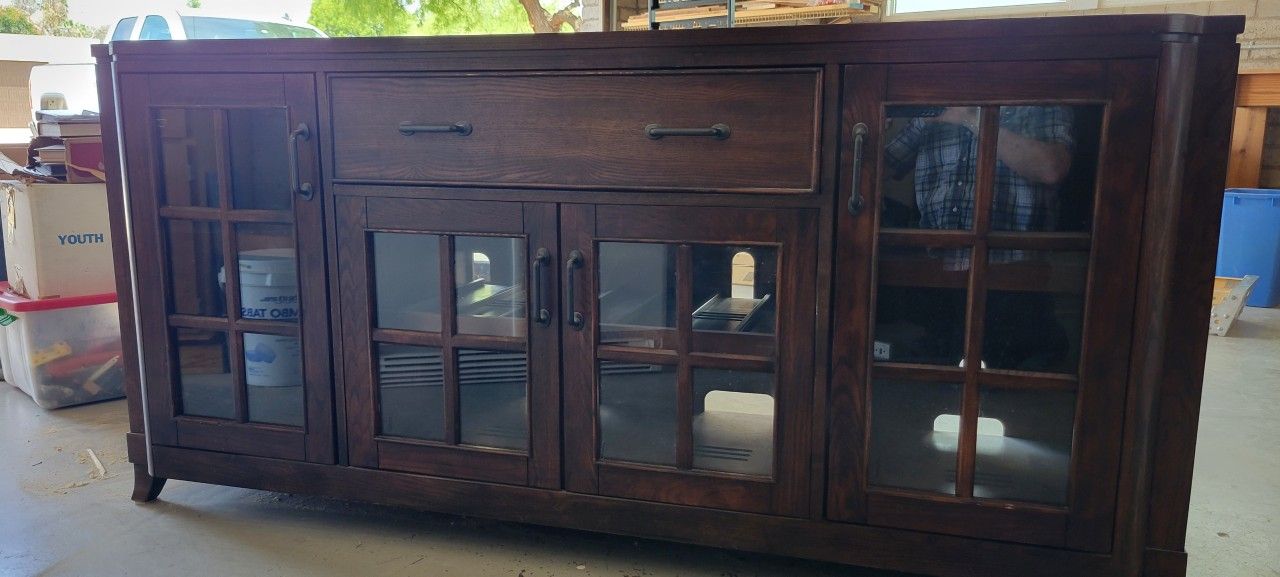 Large Solid Wood Tv Stand