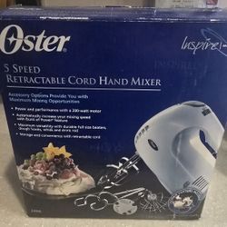 Oster 5 Speed Hand Mixer $10
