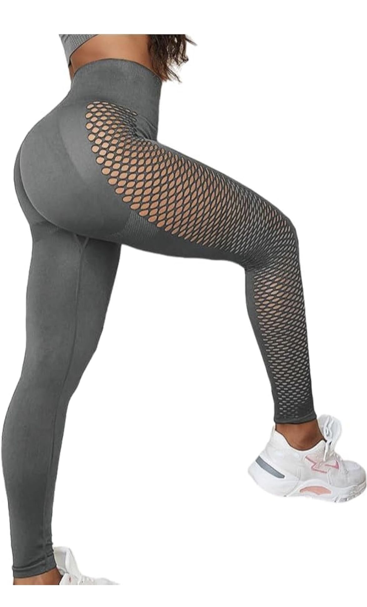 Grey Scrunch Butt Leggings (L)