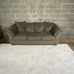 Grey Couch “WE DELIVER”