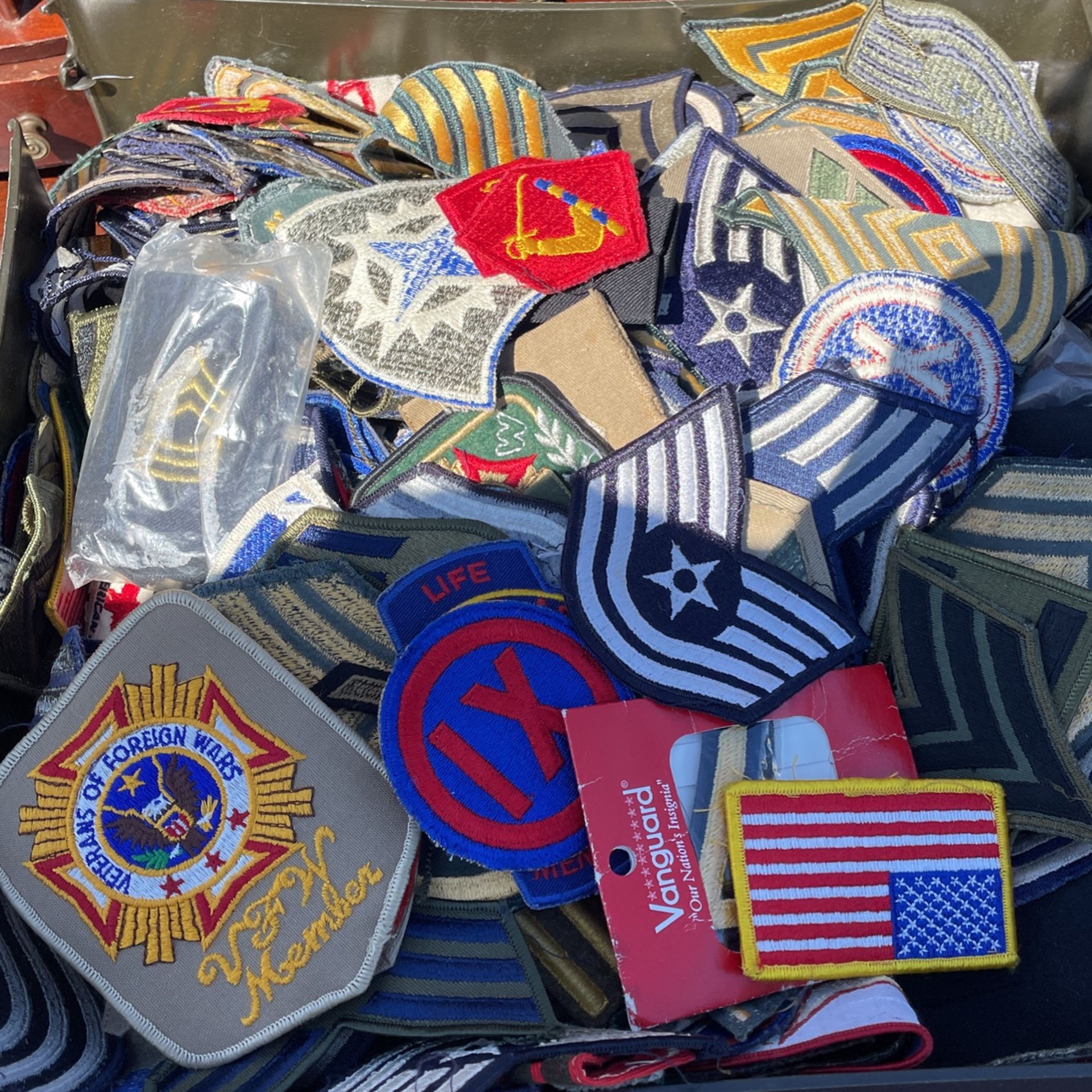 assorted military patches