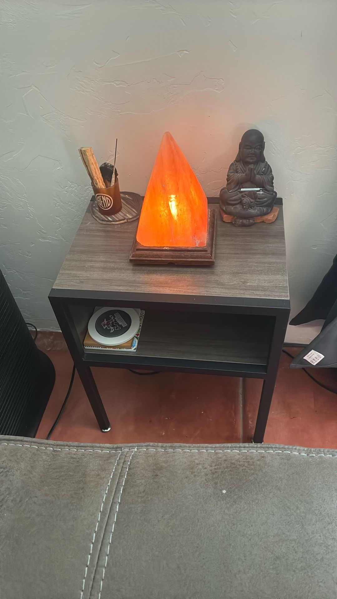Side Table Wood Grey, Small