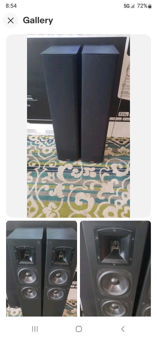 Klipsch SF2 Floor Speakers, $250. Pickup In Oakdale 